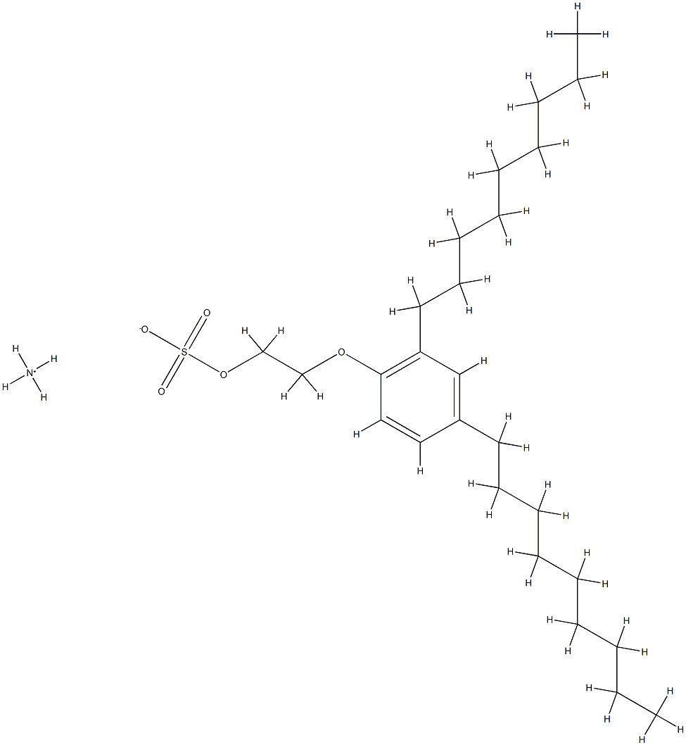 Poly(oxy-1,2-ethanediyl), .alpha.-sulfo- .omega.-(dinonylphenoxy)-, ammonium salt Struktur