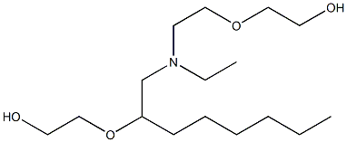 2,2'-[(Octylimino)bis(2,1-ethanediyloxy)]bisethanol,68003-29-2,结构式