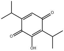 2,5-Cyclohexadiene-1,4-dione,3-hydroxy-2,5-bis(1-methylethyl)-(9CI) Struktur