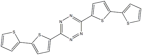 1,2,4,5-Tetrazine, 3,6-bis([2,2'-bithiophen]-5-yl)-,680187-24-0,结构式