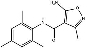 4-Isoxazolecarboxamide,5-amino-3-methyl-N-(2,4,6-trimethylphenyl)-(9CI) 化学構造式