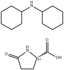 5-oxo-L-proline, compound with dicyclohexylamine (1:1) Struktur