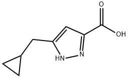 1H-Pyrazole-3-carboxylicacid,5-(cyclopropylmethyl)-(9CI) 化学構造式