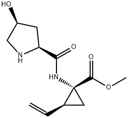 Cyclopropanecarboxylic acid, 2-ethenyl-1-[[[(2S,4S)-4-hydroxy-2-,681145-21-1,结构式