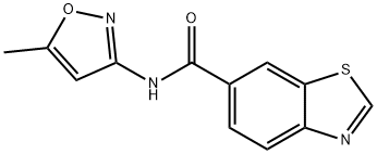 6-Benzothiazolecarboxamide,N-(5-methyl-3-isoxazolyl)-(9CI) 结构式