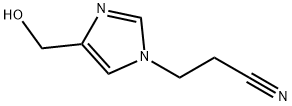 1H-Imidazole-1-propanenitrile,4-(hydroxymethyl)-(9CI) 化学構造式