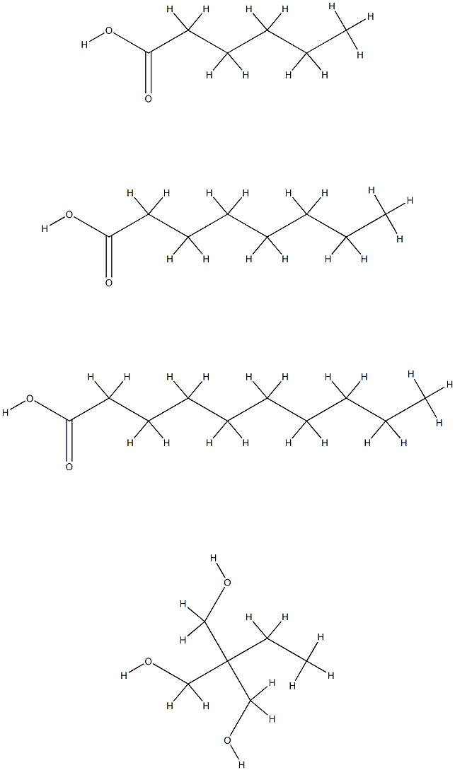 三羟甲基丙烷三辛酸酯/三癸酸酯,68130-52-9,结构式