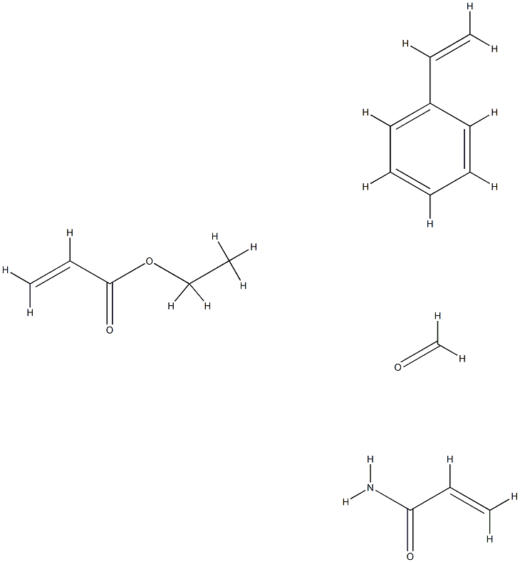 2-Propenamide, polymer with ethenylbenzene, ethyl 2-propenoate and formaldehyde, butylated|2-氨基丙烷与次乙基苯、2-丙稀基乙醛、丁基化的甲醛的聚合物