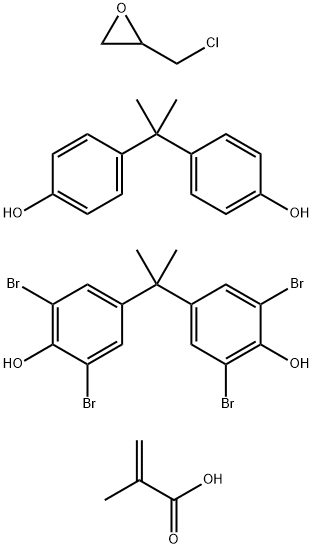 2-프로펜산,2-메틸-,(클로로메틸)옥시란,4,4-(1-메틸에틸리덴)비스2,6-디브로모페놀및4,4-(1-메틸에틸리덴)비스페놀과의중합체
