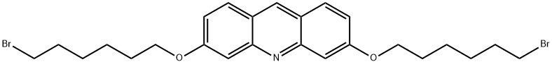 3,6-bis(6-bromohexoxy)acridine Structure