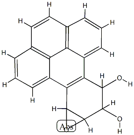 Benzo(8,9)triphenyleno(1,2-B)oxirene-9,10-diol, 9,10,10A,11A-tetrahydro-, (9alpha,10beta,10aalpha,11aalpha)-|