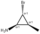Cyclopropanamine, 2-bromo-3-methyl-, (1R,2R,3S)-rel- (9CI) 结构式