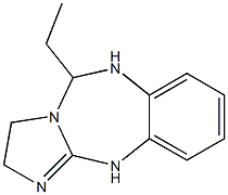 1H-Imidazo[2,1-b][1,3,5]benzotriazepine,5-ethyl-2,3,5,6-tetrahydro-(9CI) Struktur