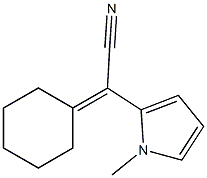 1H-Pyrrole-2-acetonitrile,-alpha--cyclohexylidene-1-methyl-(9CI),681821-44-3,结构式