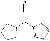 3-Thiopheneacetonitrile,-alpha--cyclopentyl-(9CI) Structure