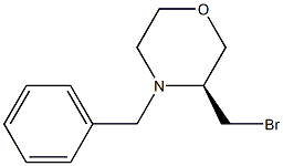 Morpholine, 3-(broMoMethyl)-4-(phenylMethyl)-, (3S)- 化学構造式