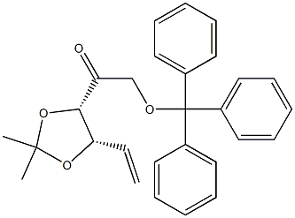 L-erythro-Hex-5-en-2-ulose, 5,6-dideoxy-3,4-O-(1-Methylethylidene)-1-O-(triphenylMethyl)- (9CI) Struktur