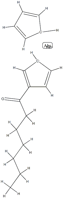 (1-oxoheptyl)ferrocene 结构式