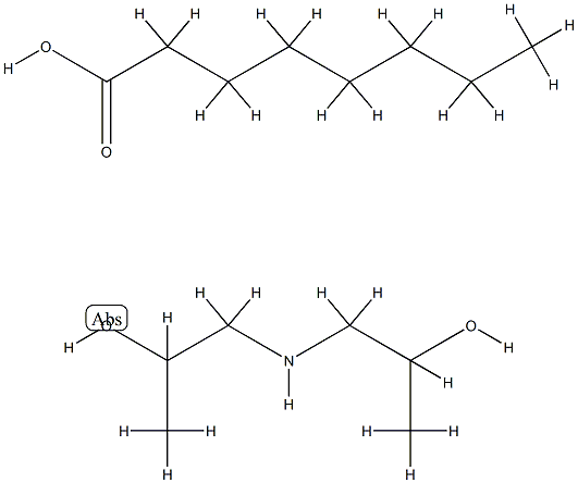 octanoic acid, compound with 1,1'-iminodi(propan-2-ol) (1:1) Structure