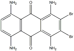 1,4,5,8-tetraamino-ar,ar'-dibromoanthraquinone 结构式