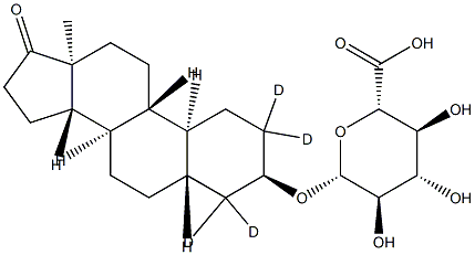 d4-19-Norandrosterone glucuronide sodium salt,682355-44-8,结构式