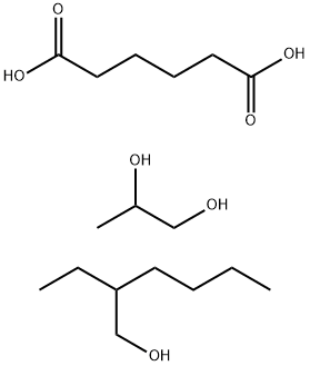 Hexanedioic acid, polymer with 1,2-propanediol, 2-ethylhexyl ester Struktur