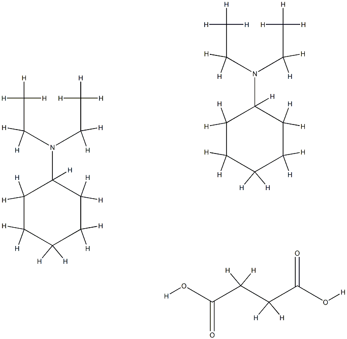 succinic acid, compound with N,N-diethylcyclohexylamine (1:2),68239-16-7,结构式