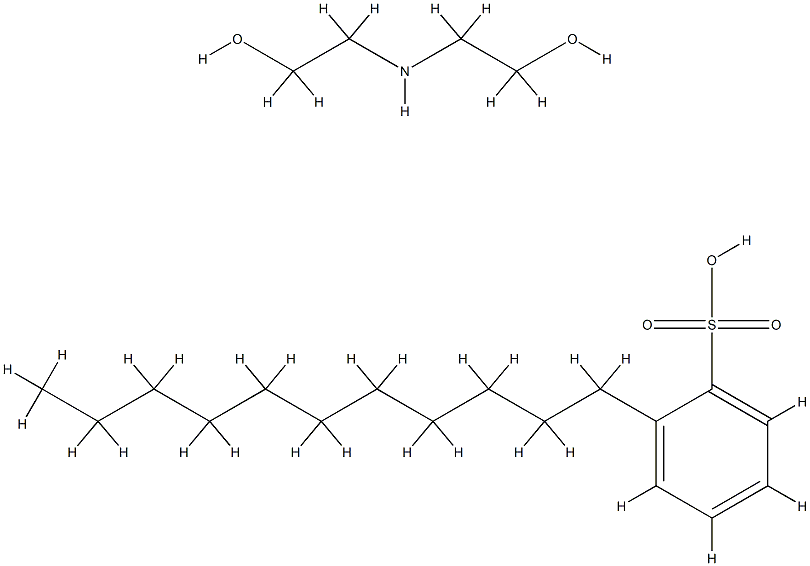 undecylbenzenesulphonic acid, compound with 2,2'-iminodiethanol (1:1) Structure