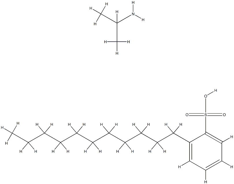 undecylbenzenesulphonic acid, compound with isopropylamine (1:1)  Structure