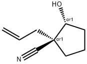 Cyclopentanecarbonitrile, 2-hydroxy-1-(2-propenyl)-, (1R,2R)-rel- (9CI) Structure