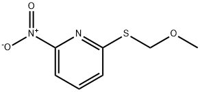 Pyridine,2-[(methoxymethyl)thio]-6-nitro-(9CI) Structure