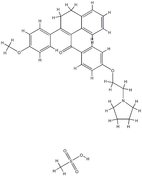 メシル酸トリオキシフェン 化学構造式