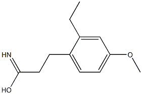 ethyl 3-(4-methoxyphenyl)propanimidoate Structure