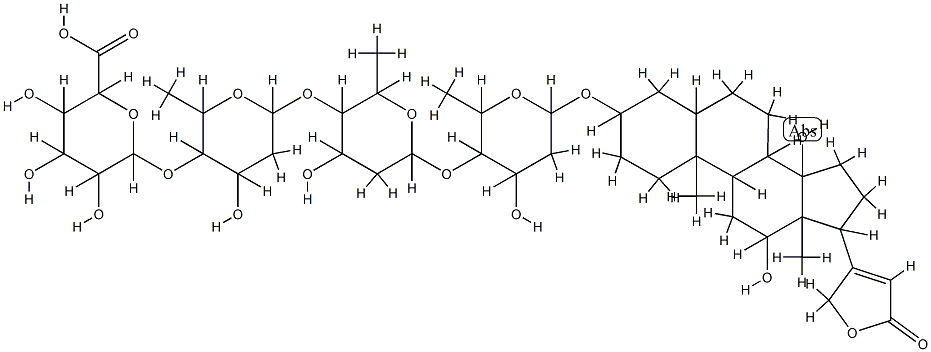 digoxin-16'-glucuronide Struktur