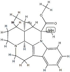 (3β,14R,16β)-14,15-ジヒドロ-14-ヒドロキシエブルナメニン-14-カルボン酸メチル 化学構造式