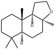 (5aα,9bα)-3aα,6,6,9aβ-Tetramethyldodecahydronaphtho[2,1-b]furan,68365-88-8,结构式
