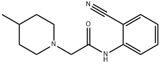 N-(2-cyanophenyl)-2-(4-methylpiperidin-1-yl)acetamide Structure