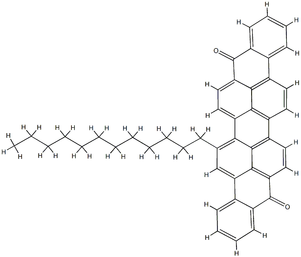 二萘并[1,2,3-CD:1',2',3'-LM]-9,18-二酮月桂基衍生物,68411-75-6,结构式