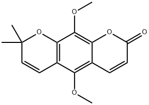 5,10-Dimethoxy-8,8-dimethyl-2H,8H-benzo[1,2-b:5,4-b']dipyran-2-one,68421-13-6,结构式