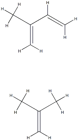 POLY(ISOBUTYLENE-CO-ISOPRENE), BROMINATED 化学構造式