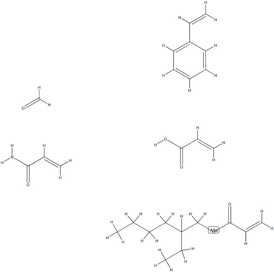 2-Propenoic acid, polymer with ethenylbenzene, 2-ethylhexyl 2-propenoate and 2-propenamide, reaction products with formaldehyde, butylated|