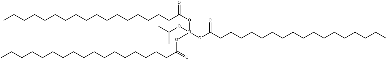 (propan-2-olato)tris(stearate-O)titanium 化学構造式