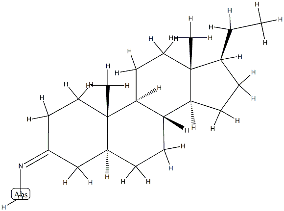 5α-Pregnan-3-one oxime,6845-59-6,结构式