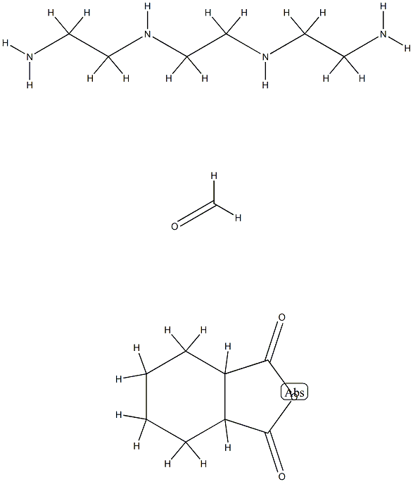 Formaldehyde, reaction products with hexahydro-1,3-isobenzofurandione and triethylenetetramine Struktur