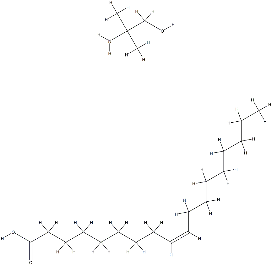 9-Octadecenoic acid (Z)-, reaction products with 2-amino-2-methyl-1-propanol,68478-78-4,结构式