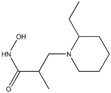 1-Piperidinepropanamide,2-ethyl-N-hydroxy-alpha-methyl-(9CI) Structure