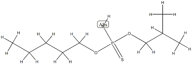 Phosphorodithioic acid, mixed O,O-bis(iso-Bu and pentyl) esters Structure