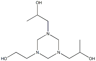 α,α'-Dimethyl-1,3,5-triazine-1,3,5(2H,4H,6H)-triethanol Struktur