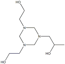 α-Methyl-1,3,5-triazine-1,3,5(2H,4H,6H)-triethanol Struktur