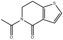 5-Acetyl-6,7-dihydrothieno[3,2-c]pyridin-4(5H)-one Struktur